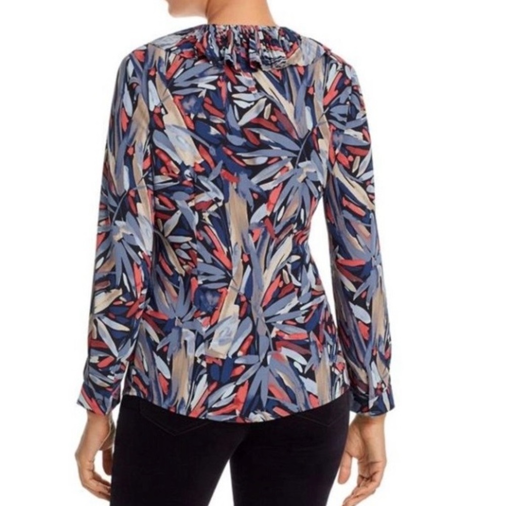 NIC+ZOE Ruffled Top Blouse Women's Size Small - Picture 2 of 7
